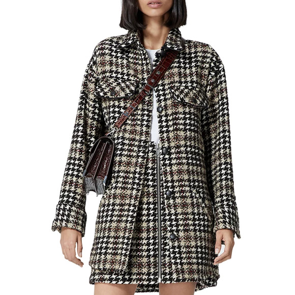 The Kooples Women Tweed Jacket Black Size 2/M